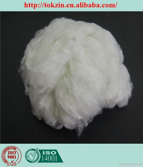 Hollow conjugated recycled polyester staple fiber