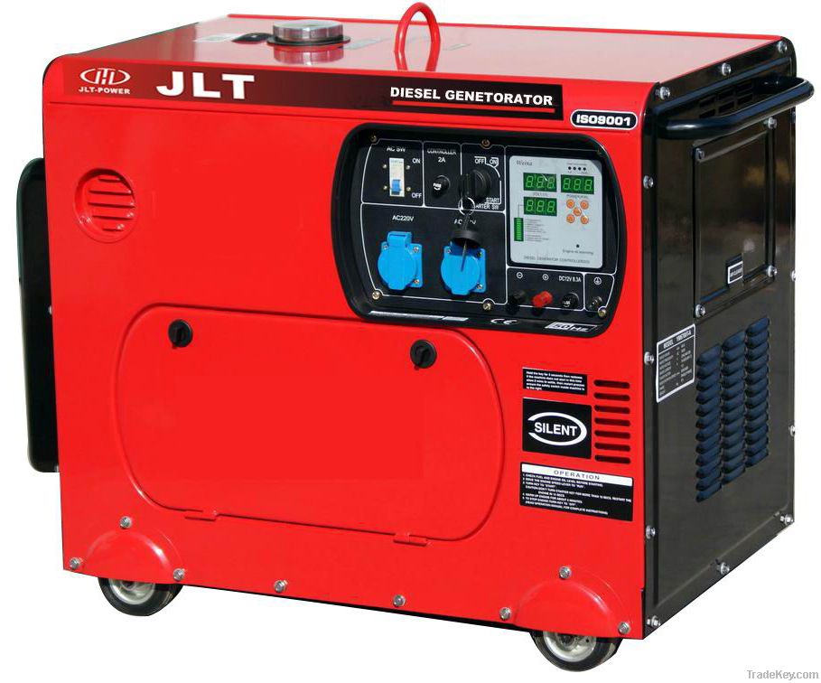 Silent diesel generator