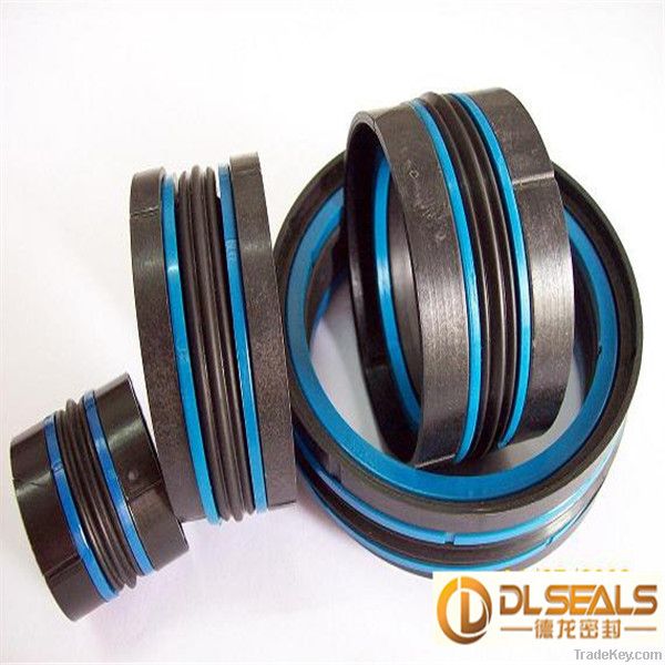 Double acting piston seal