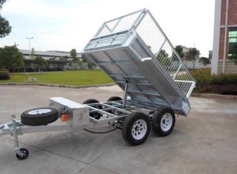 Tandem tipping trailer heavy duty trailer DZ5