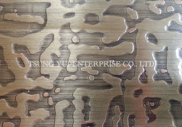 Etched Stainless Steel Decorative Plate