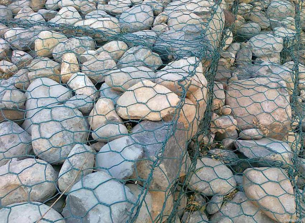 Hexagonal gabion wire mesh