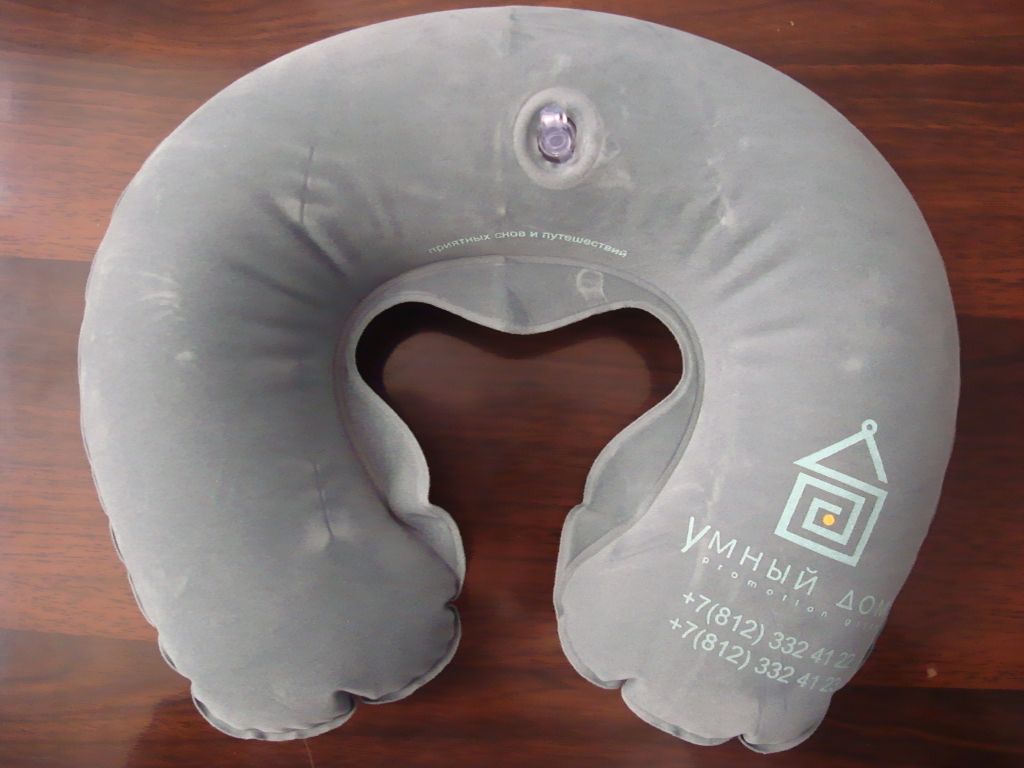 PVC inflatable neck pillow travel pillow