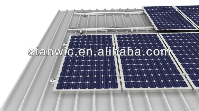 Metal roof solar mounting