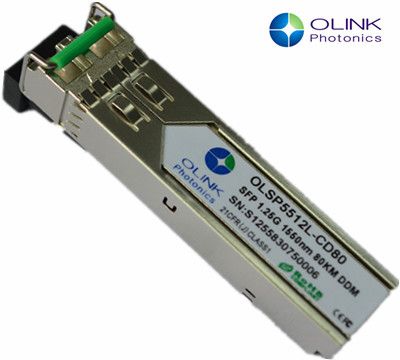 1.25Gbps 1000BASE-EZX Single-mode 1550nm 120km SFP Transceiver Module