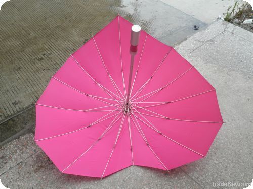 2013 new colorful red love advertising heart shape special umbrella