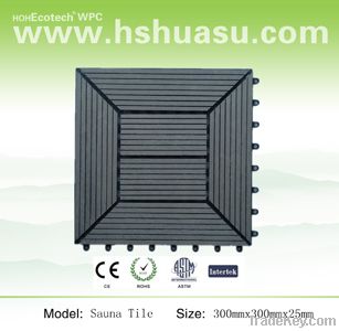 wood plastic composite tile