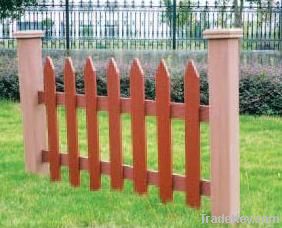 wood plastic composite garden fence