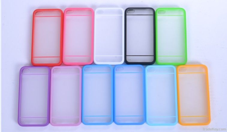 TPU+PC double colors in 1 case for iPhone 4s