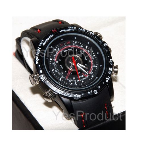 #693 SPY CAMERA VIDEO WEBCAM WRISTWATCH WATERPROOF DVR AVI 8GB