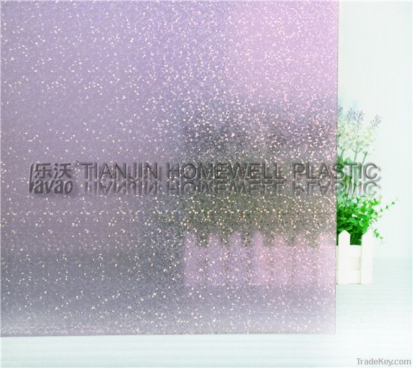 2D embossing static window film