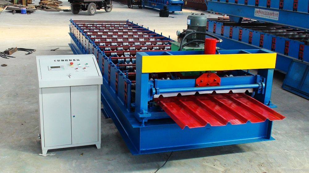 roofing sheet steel tile rolling forming machine roller former corruga