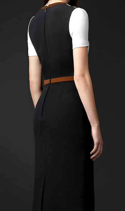 COLOUR BLOCK CUT-OUT DRESS