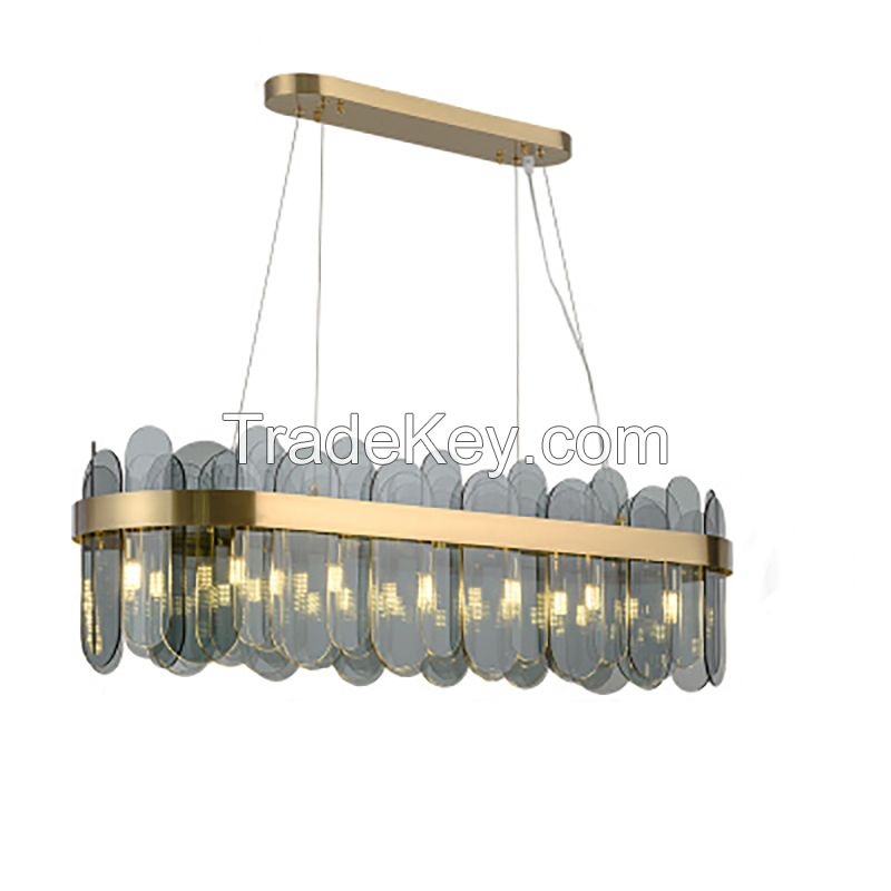 Luxury contemporary Indoor living room hotel lobby modern crystal chandelier pendant lights