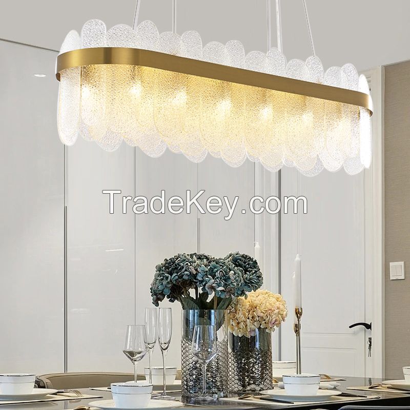 Luxury contemporary Indoor living room hotel lobby modern crystal chandelier pendant lights