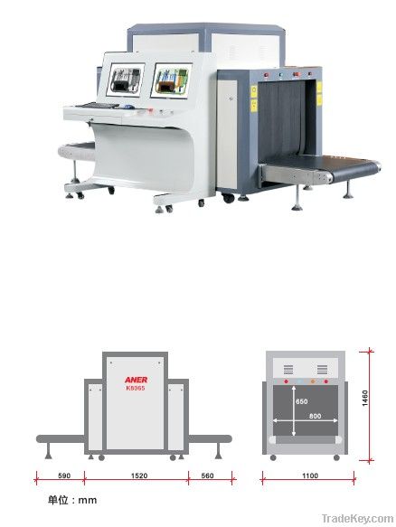 X-ray scanner K8065 for luggage detected