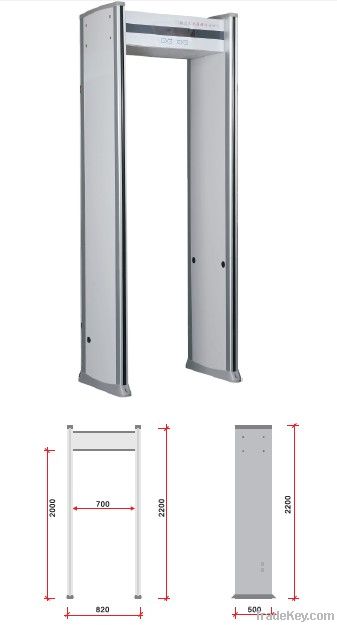 walkthrough gate k508 for metal detected