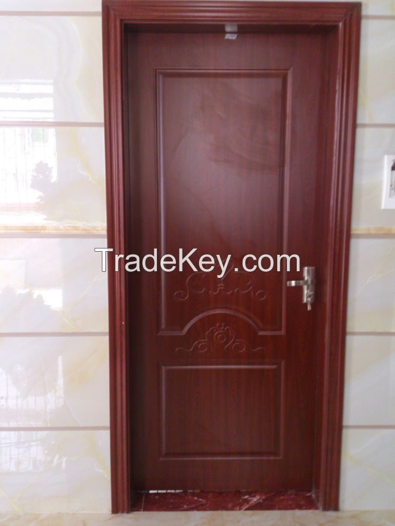 interior door single swing China fir solid wood door foshan