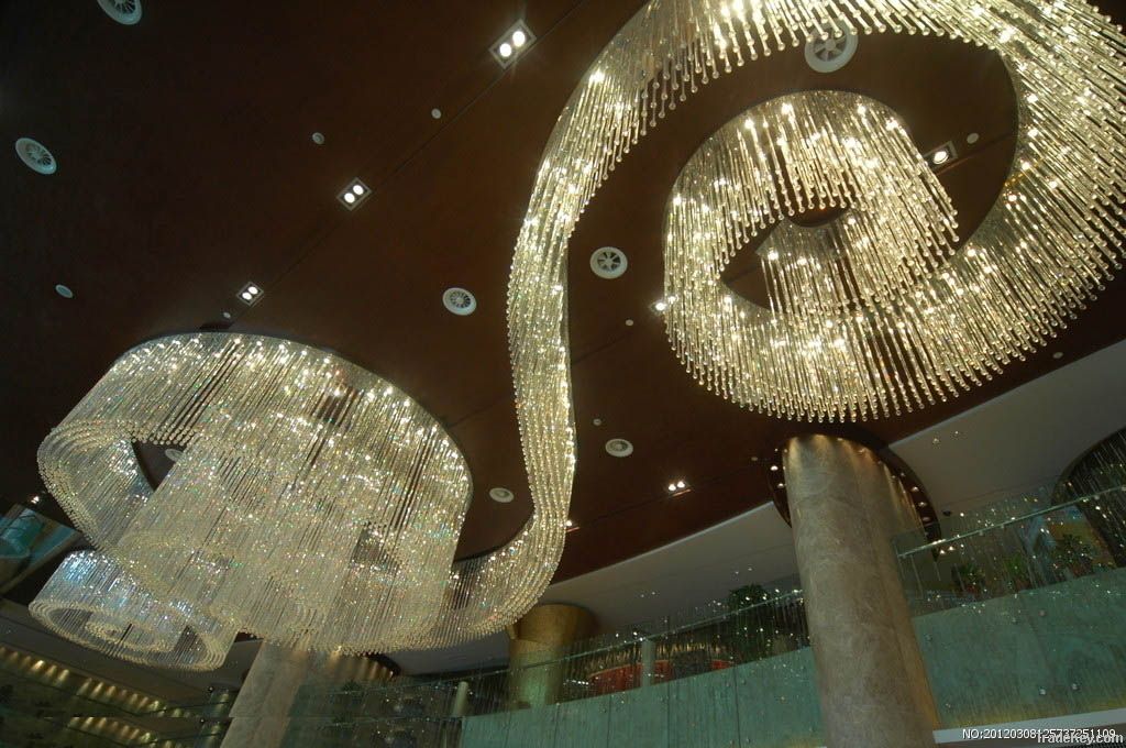 Project crystal /big deluxe ceiling  lamp/project chandelier