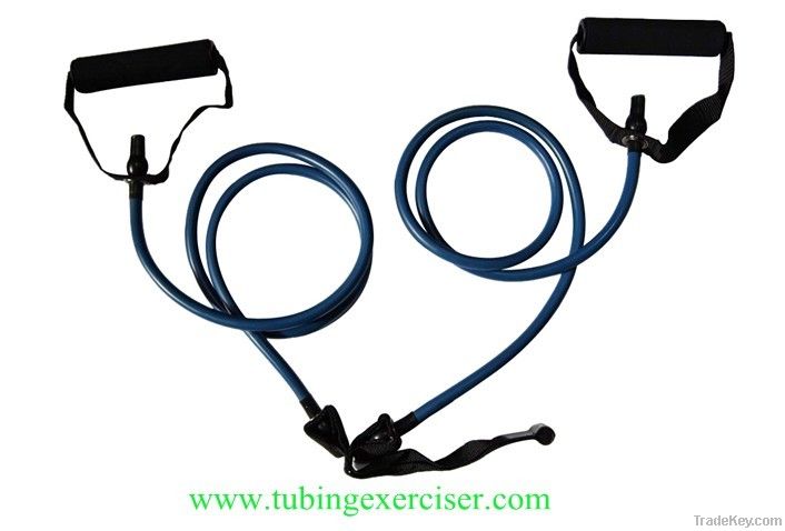 Fitness Tube Exercises, Latex Tube Exercise With Handles