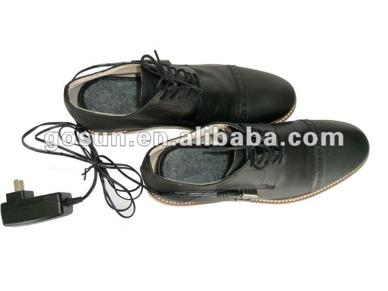 the men's winter heated shoes/rechargeable electric shoes/fashion shoe