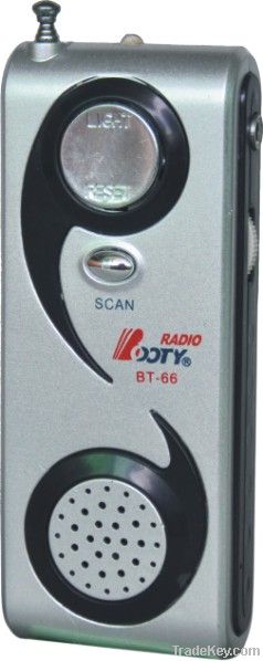 Fm auto scan radio with torch , speaker and earphone