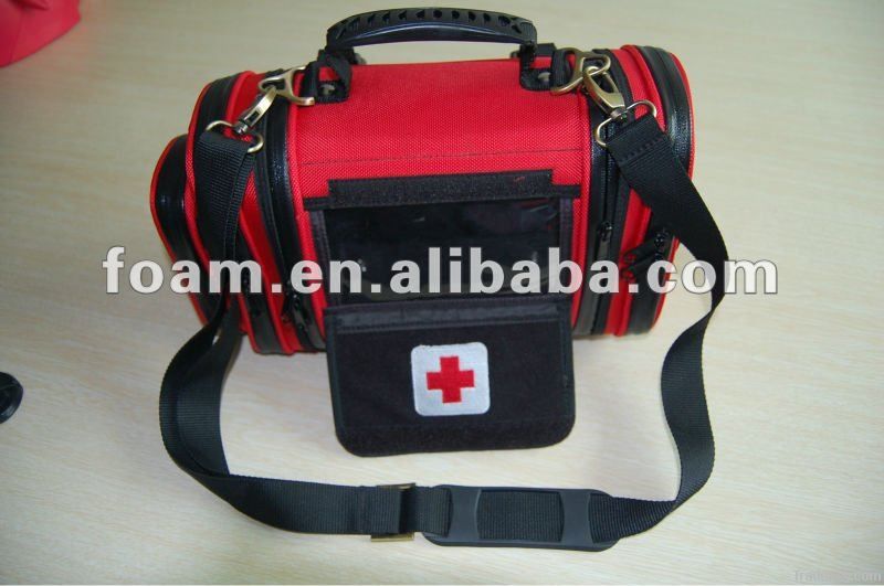 red first aid waterproof medical bag/first aid kit