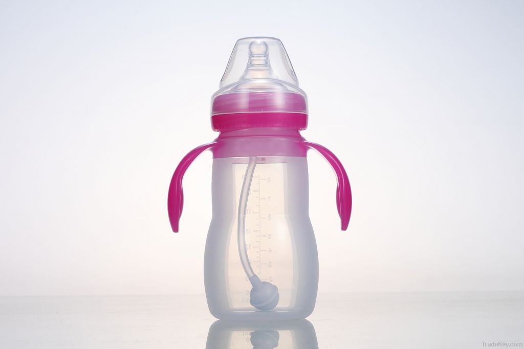 Silicone feeding bottle