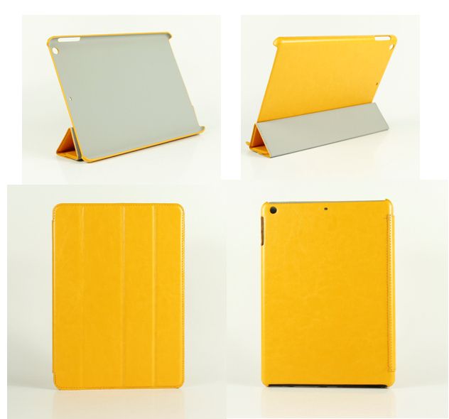 Smart PU leather case for iPad Air, iPad 5 tablet PC with Stand function