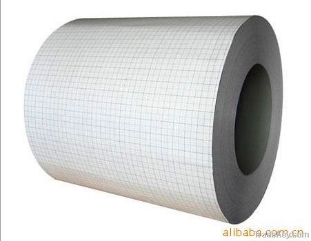 Magnetic hidden grid line whiteboard steel sheet