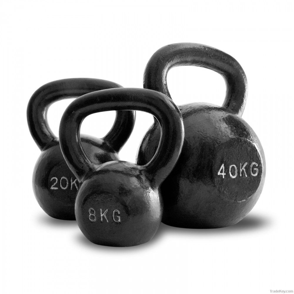 black cast iron kettlebells