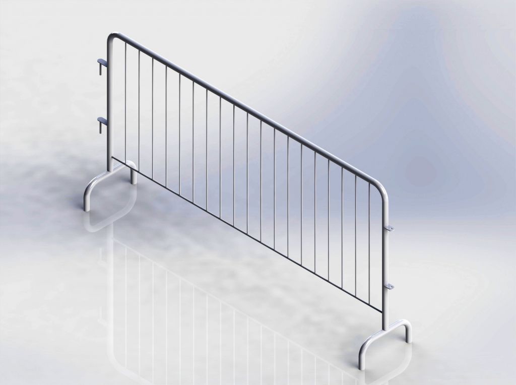 crowd control steel barrier ( hot dip galvanized )