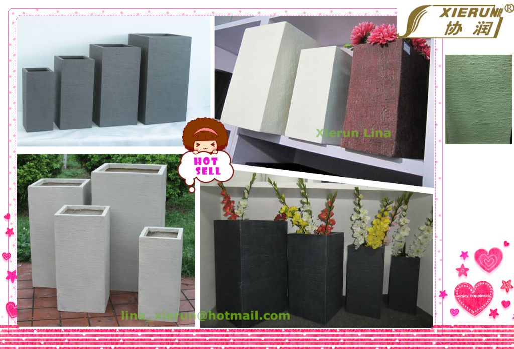 Tall Square Flower Pot, Garden Planter