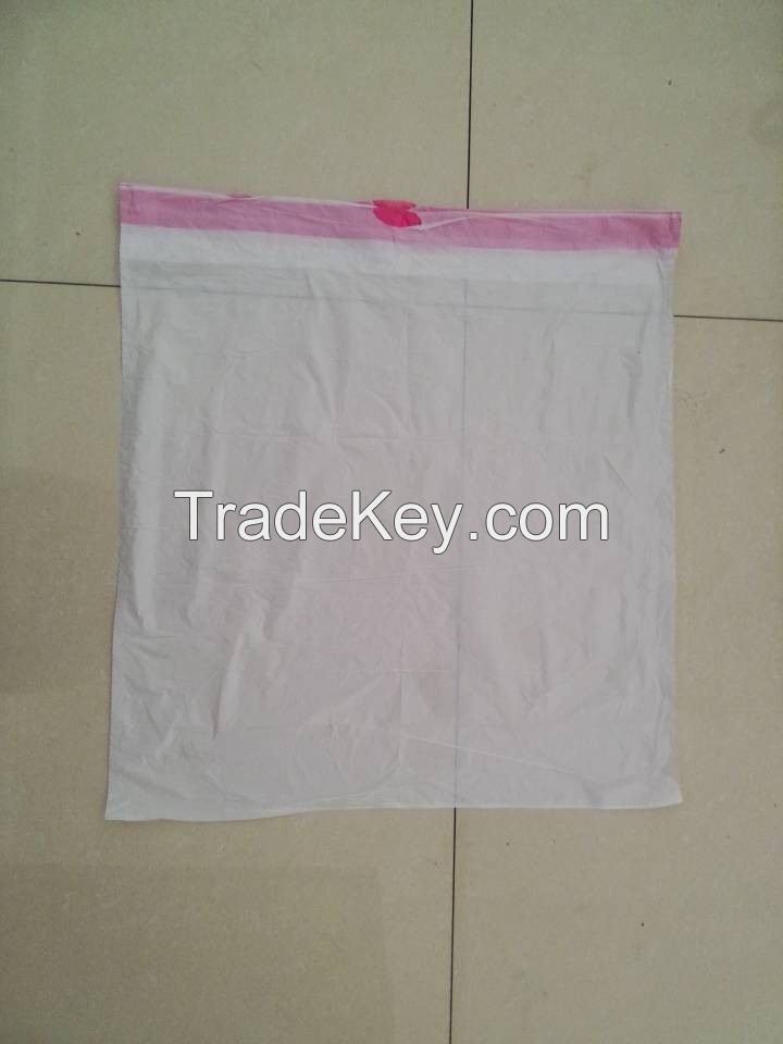 HDPE draw string garbage bag