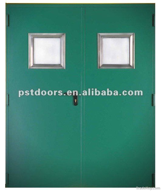 Double Open Fireproof Steel Doors