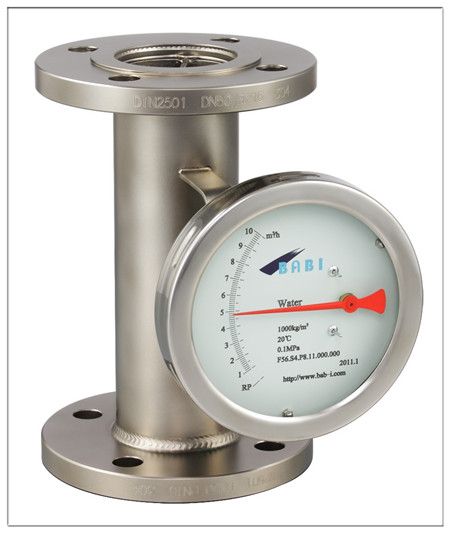 Variable area water flow meter