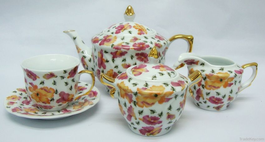 15pcs porcelain tea set