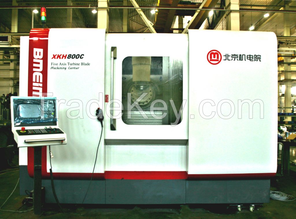 5-axis turbine blade maching center