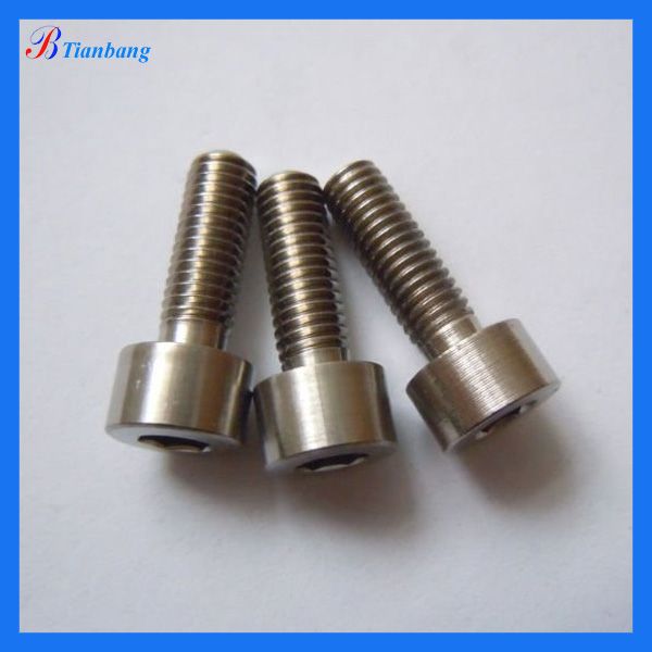 Factory supply high quality and low price DIN912 GR5 6Al4V M8x30mm Titanium Ti Screw Bolt Allen hex Socket Cap head 