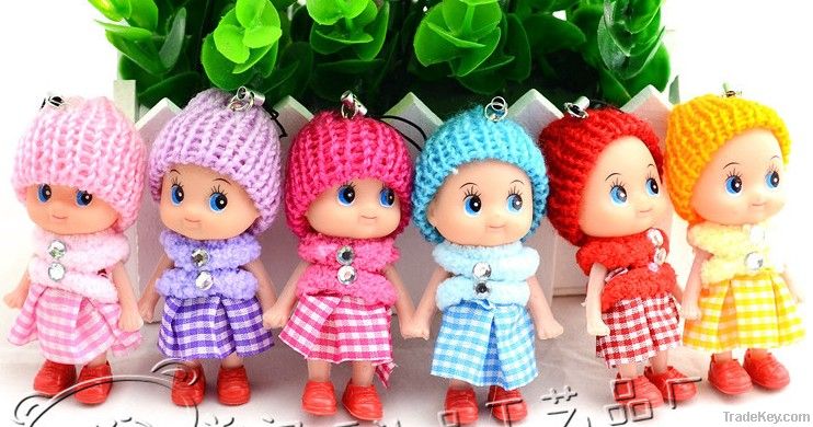 Confused doll for girls New Year Christmas gift mini girl toy doll 6pc