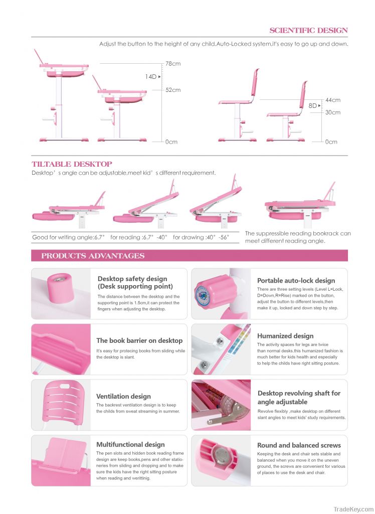 children furniture-healthy study table