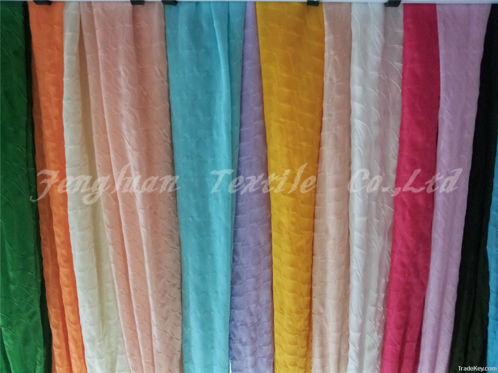 100D Crepe Chiffon Plain Dyed Fabric