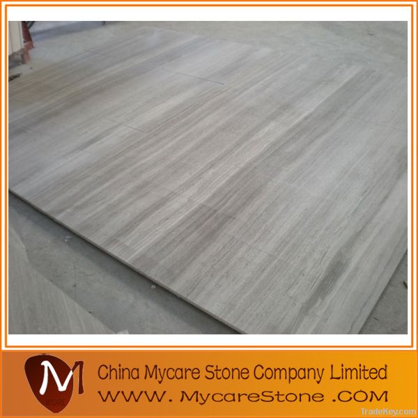 white wood grain marble tiles