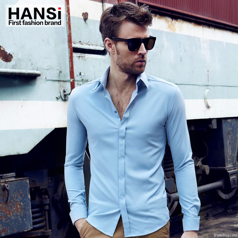 Hot Sale Fit Slim Casual Mens Cotton Shirt