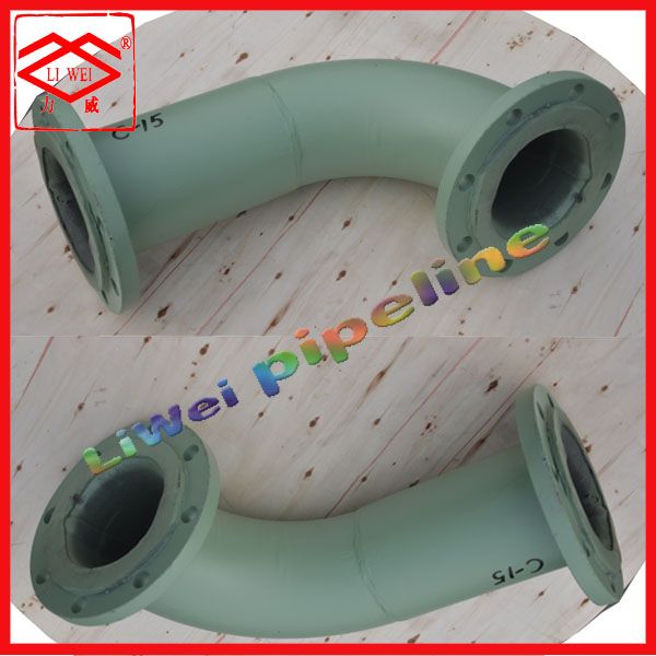 rubber and PTFE lining carbons steel and stainless steel pipe fittings