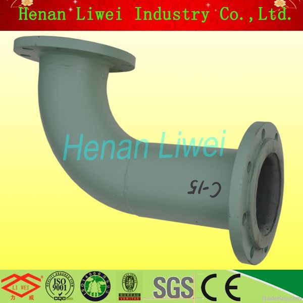 Liwei brand rubber lining pipes and pipe fittings