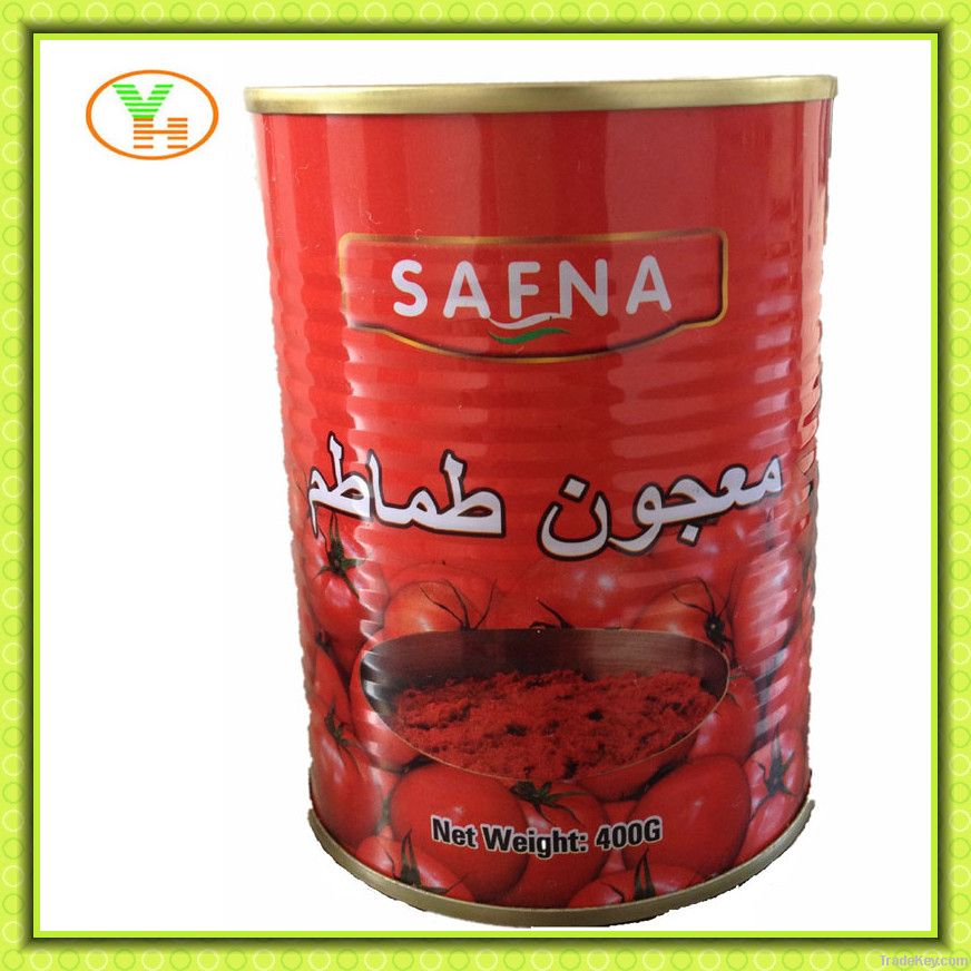 400g hot sell tomato paste brix 28-30%