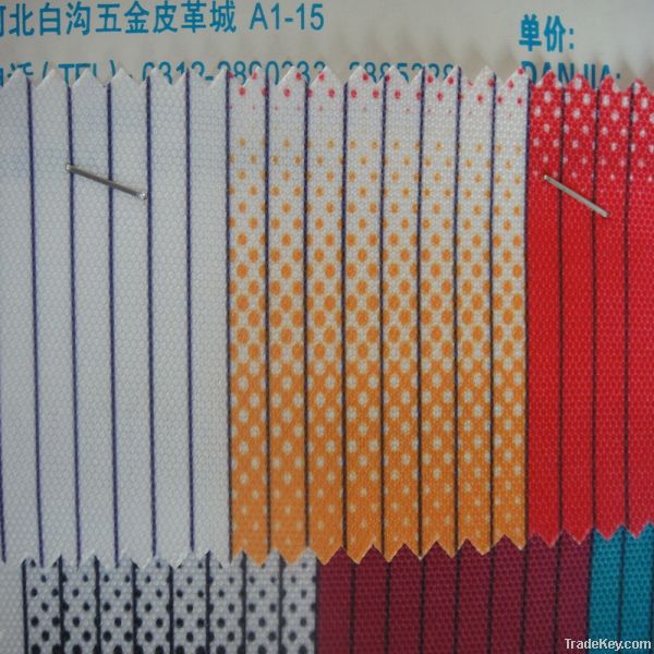 colorful oxford pvc leather for printing products