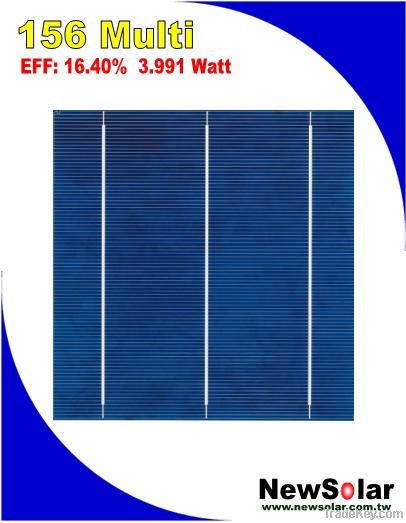 156 Multi 3BB B grade 16.4% solar cell