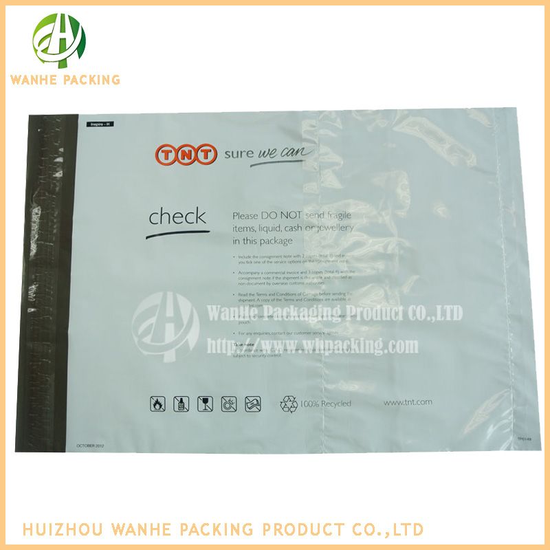 LDPE packing  mail Bags for hospital with permanent tape